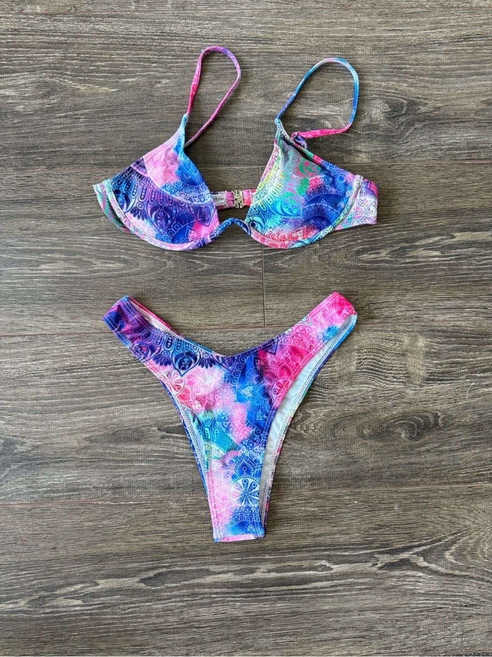 New mandala Print padded and underwire Bikini Set